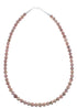 Southwest Sterling Silver Rhodochrosite Bead Necklace AX91276